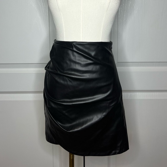Zara Dresses & Skirts - Zara Black Leather Skirt